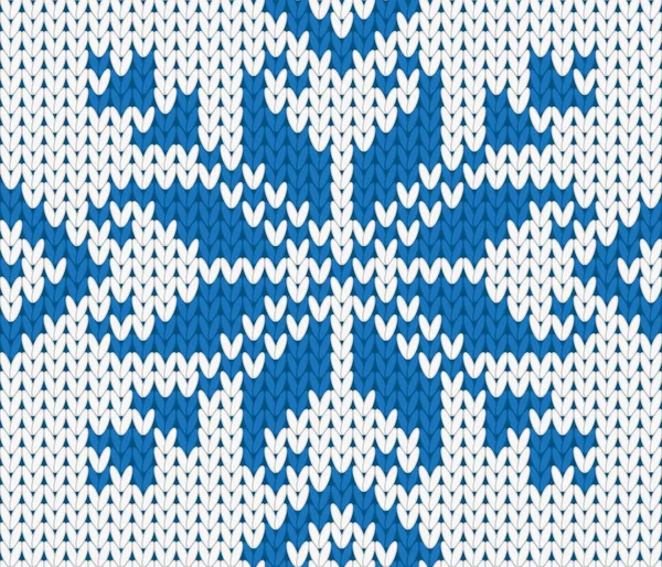 Tricot Vectoriel Fond Sans Couture Avec Ornement Noël — Image vectorielle