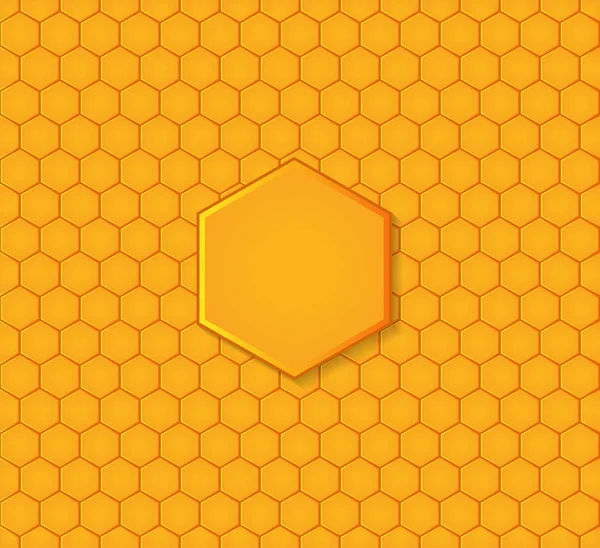 Vector Seamless Pattern Honeycombs — Stock Vector
