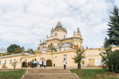 Lviv, Ukrayna. Ekim 2019. Aziz George Katedrali