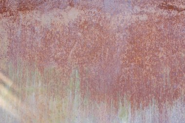 Doku metalik, üzerinde kırmızı turuncu ve gri noktalar var. Metin için alanı kopyala