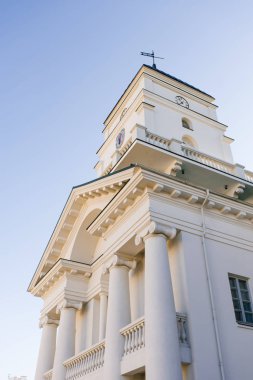 Minsk, Belarus. Ekim 2019. Belediye binası.