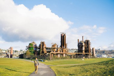 Seattle, USA. October 2019. Gas works park clipart