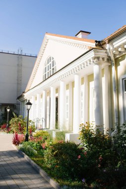 Minsk, Belarus. House with columns in the upper city