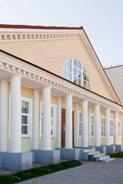 Minsk, Belarus. House with columns in the upper city