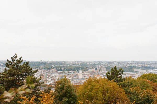 Lviv Ukraine October 2019 View City Castle Hill — Stock Photo, Image