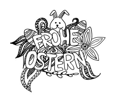 Paskalya tebrik kartı şablonu