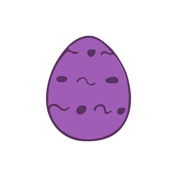 Paskalya yumurtası süslenmiş. Mutlu Paskalyalar. Renkli çizim karalama 3 — Stok Vektör