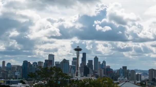 Seattle Washington Skyline Uso — Vídeos de Stock