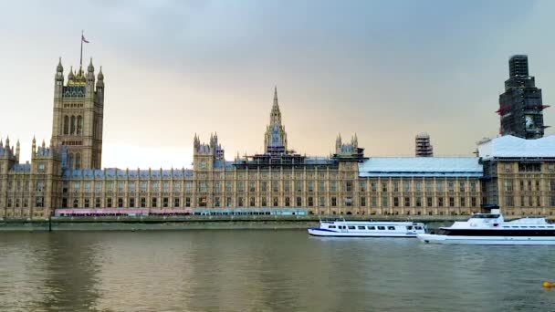 Westminster Abbey Vista Londra — Video Stock