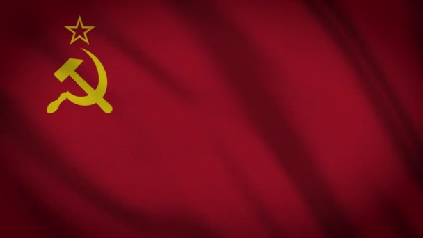 Bandeira Animada Comunista Potência Vermelha — Vídeo de Stock