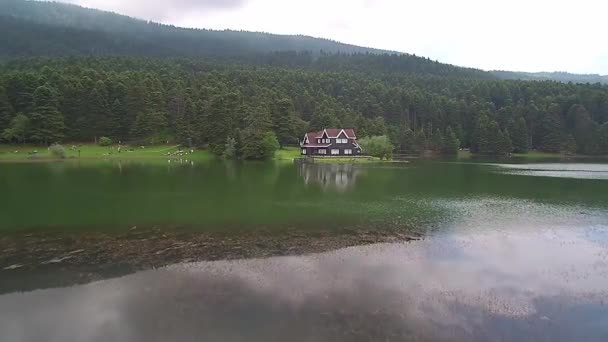 Casa Del Lago Parque Natural Golcuk Turquía — Vídeos de Stock