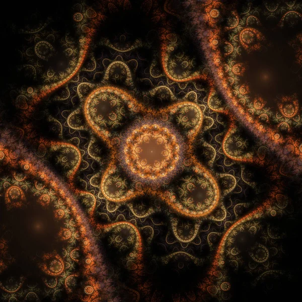 Abstracte fractal fantastische achtergrond met een magische patroon — Stockfoto