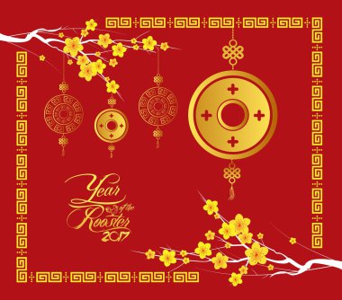 Çin yeni yılı paraları desen 