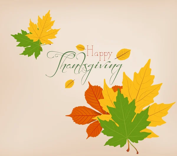 Handritad thanksgiving gratulationskort — Stock vektor