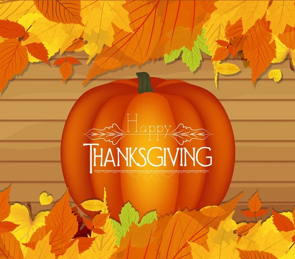 Skörda Thanksgiving gratulationskort — Stock vektor
