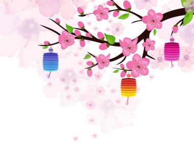 Mutlu yeni yıl 2018 çiçeği tebrik kartı. Köpek Çin yeni yılı (hiyeroglif: köpek)