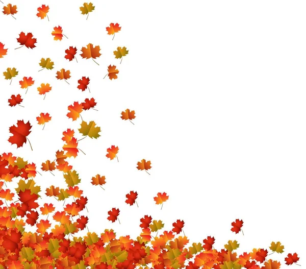 Fall Leaves Background — Stock Vector