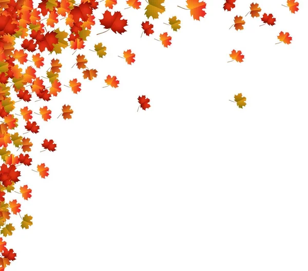 Fall Leaves Background — Stock Vector
