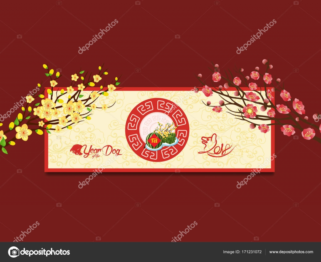 Happy New Year Vietnamese New Year Translation Tet Lunar New Year 18 Vector Image By C Ngocdai86 Vector Stock