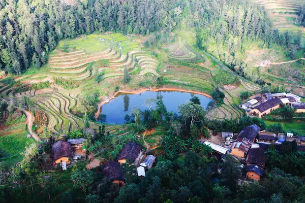 Bergspass i Ha Giang, Vietnam — Stockfoto