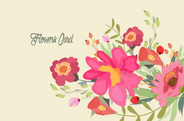 Guaj Çiçek Clipart Güzel Çiçekler Düğün — Stok Vektör