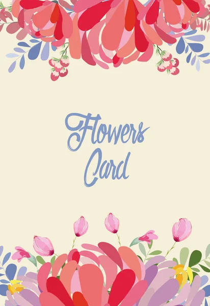 Romantic Flower Invitation Wedding Marriage Bridal Birthday Valentine Day — Stock Vector