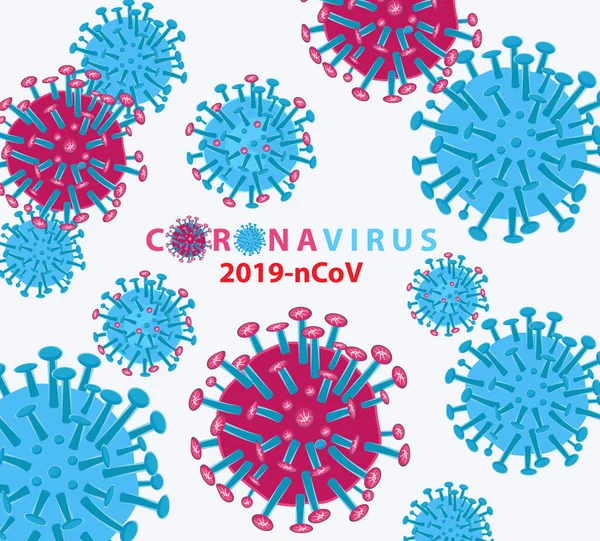 Coronavirus 2019 Ncov Virus Covid Ncp Coronavirus Ncov Denoted Single — Stock Vector