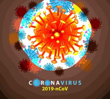 Corona Virüsü, llerji bakterisi, sağlık sigortası, mikrobiyoloji konsepti. Hastalık mikrobu, patojen organizması, bulaşıcı mikrovirüs bilimi.