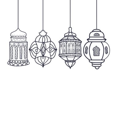 Ramazan 'da yapılan klasik oyma, elle çizilmiş.