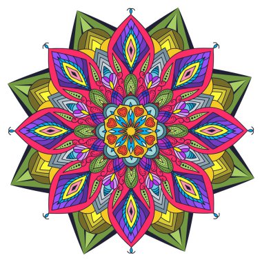 Mandalas, Ramazan Kareem. Klasik dekoratif elementler. Oriental desen, vektör çizimi. İslam, Arapça, Hintçe, Türkçe, Pakistanca, Çince, Osmanlıca motifler