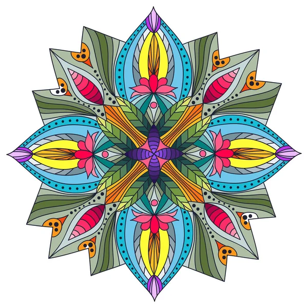Mandalas Karéem Ramadan Éléments Décoratifs Vintage Modèle Oriental Illustration Vectorielle — Image vectorielle