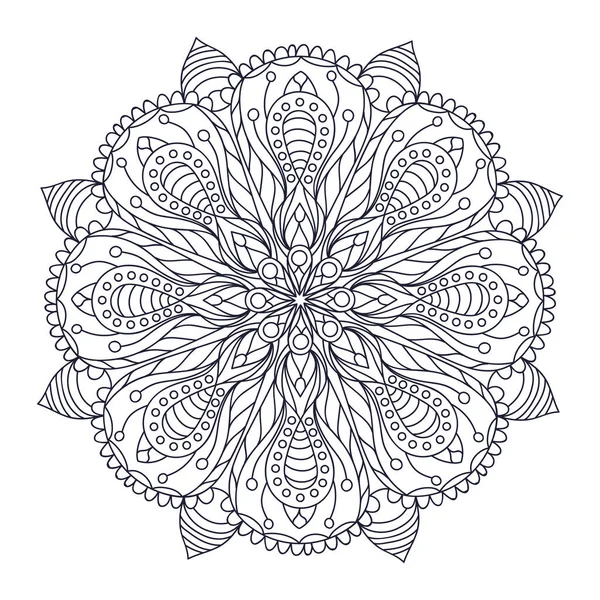 Bloemmandala Vintage Decoratieve Elementen Oosters Patroon Vectorillustratie Islam Arabisch Indiaas — Stockvector