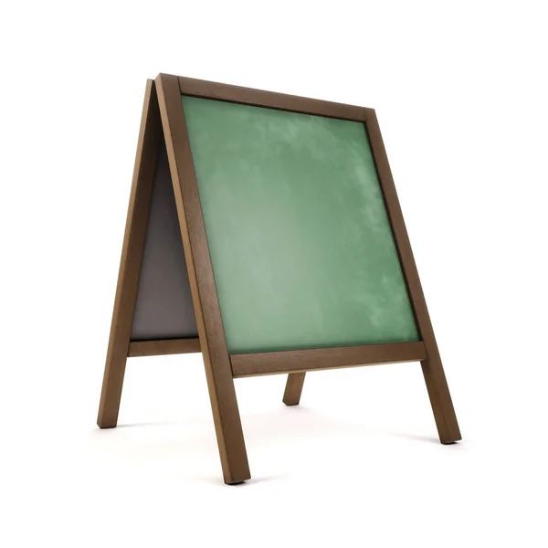 3d illustration of school blackboard over white background — Stock Photo, Image