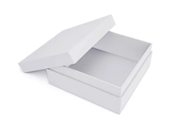 Mockup white boxes for your design. Isolated on a white backgrou — Stock Photo, Image