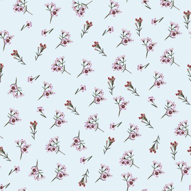 Bahar çiçekleri. Çiçeklerin dikişsiz deseni. Doğulu tarzı. Sarı arka planda laleler. Tekstil, kağıt, duvar kağıdı için renkli arkaplan.