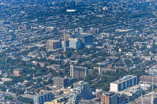 Panoramatický Výhled Město Toronto Obytnými Oblastmi Továrnou Centru Koncept Města — Stock fotografie