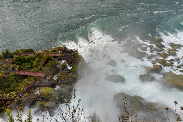 Close Lado Cachoeira Dos Eua Conceito Natureza Niagara Falls Canadá — Fotografia de Stock
