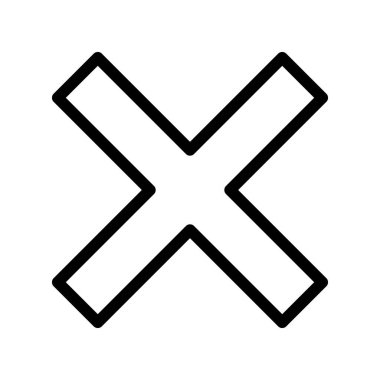 Beyaz Arkaplan ile Simgeyi Kapat