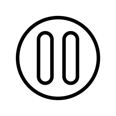  Beyaz Arkaplan ile Düğme Simgesini Duraklat