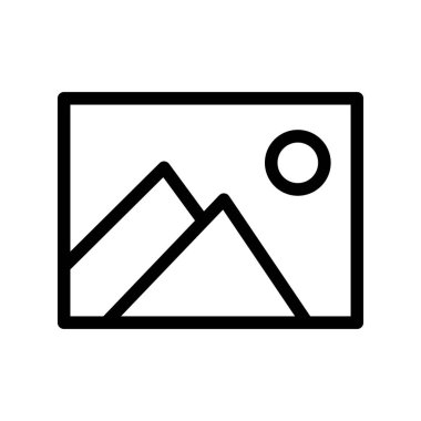 Beyaz Arkaplanlı Galeri Simgesi