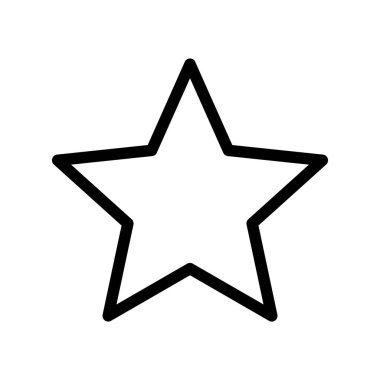 Beyaz Arkaplan ile Yıldız Simgesi