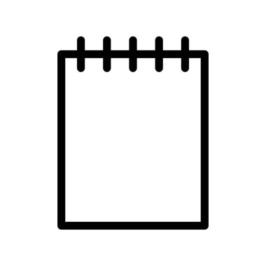 Boş Not Belgesi Belgesi Beyaz Arkaplan Simgesi