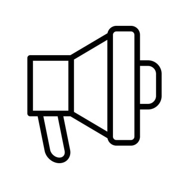 Facebook Reklam Sözcüsü Beyaz Arkaplan Simgesi