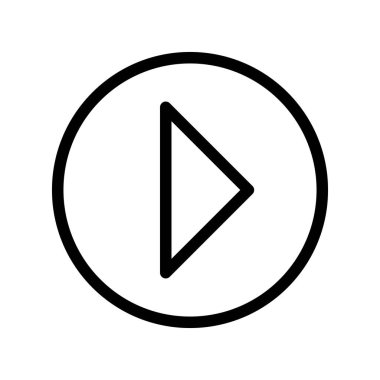 Beyaz Arkaplan ile Düğme Simgesini Çal