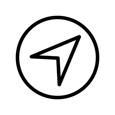 Gezgin İmleç Simgesi Beyaz Arkaplan