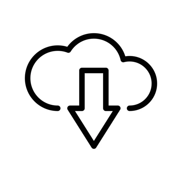 Descargar Cloud Icon con fondo blanco — Archivo Imágenes Vectoriales