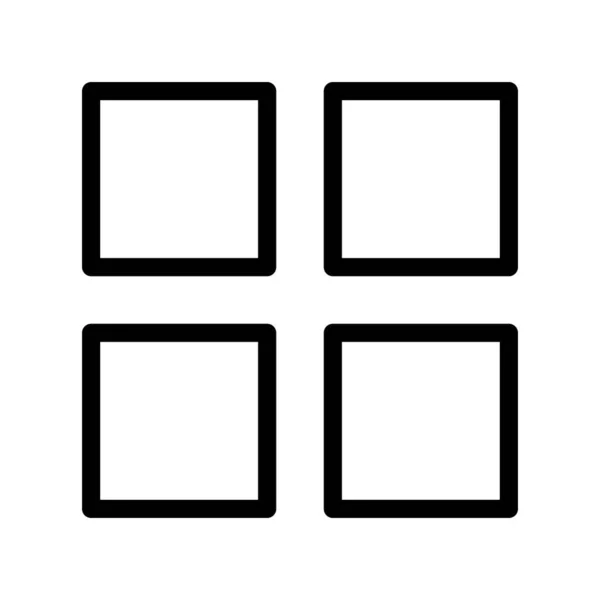 Apps-Symbol mit weißem Hintergrund — Stockvektor