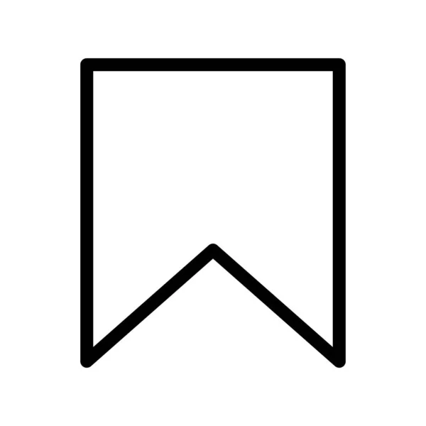 Gebuchte Marke Banner-Symbol mit weißem Hintergrund — Stockvektor