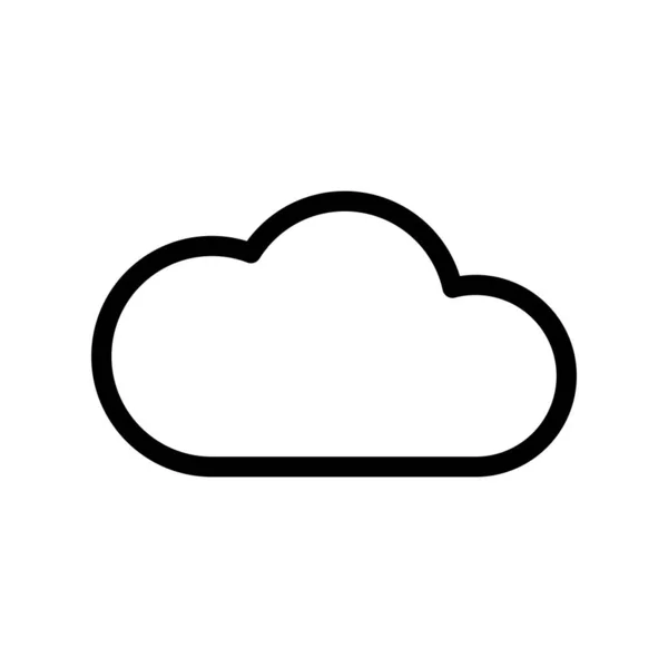 白色背景的云存储图标 — 图库矢量图片