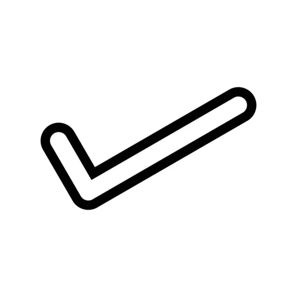 Check Mark Icon With White Background — ストックベクタ